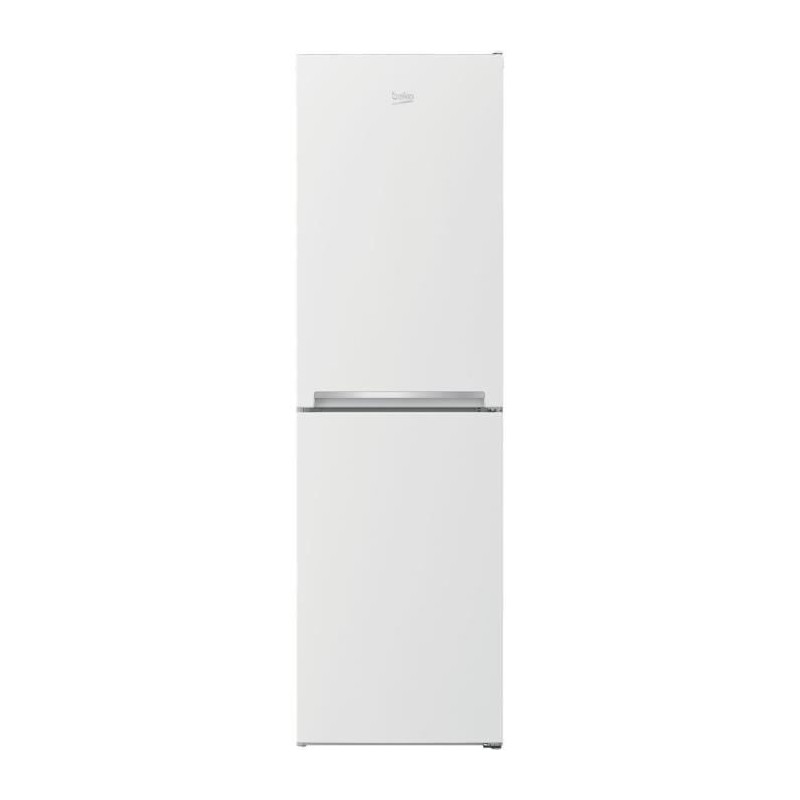 BEKO RCHE300K30WN - Réfrigérateur combiné pose-libre 270L (168+102L) - Froid ventilé - L54x H182,4cm - Blanc