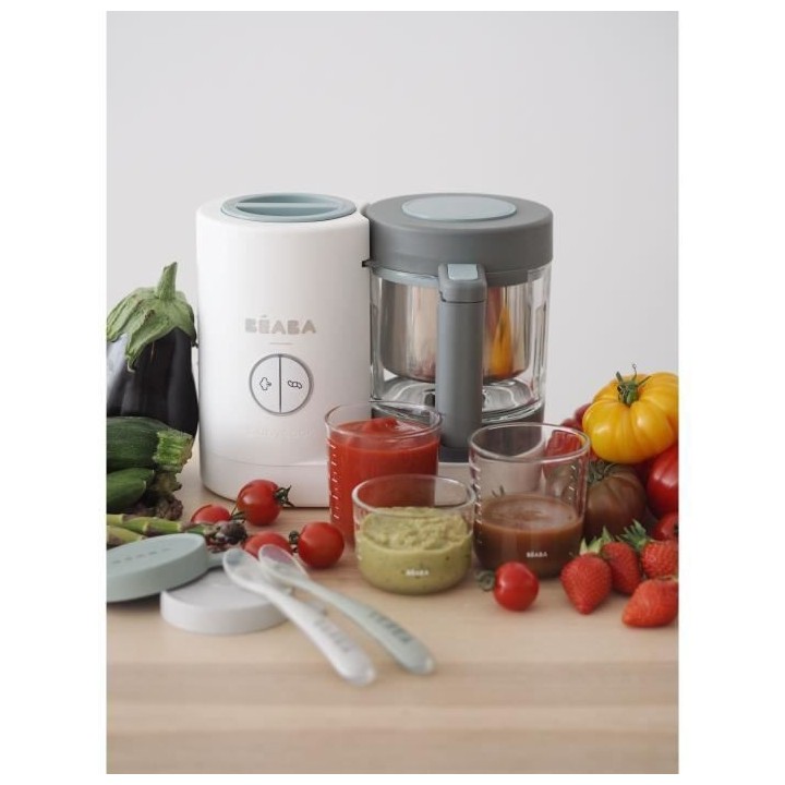 BEABA Babycook Neo - Robot culinaire bébé multifonction 4en1 - Cuit