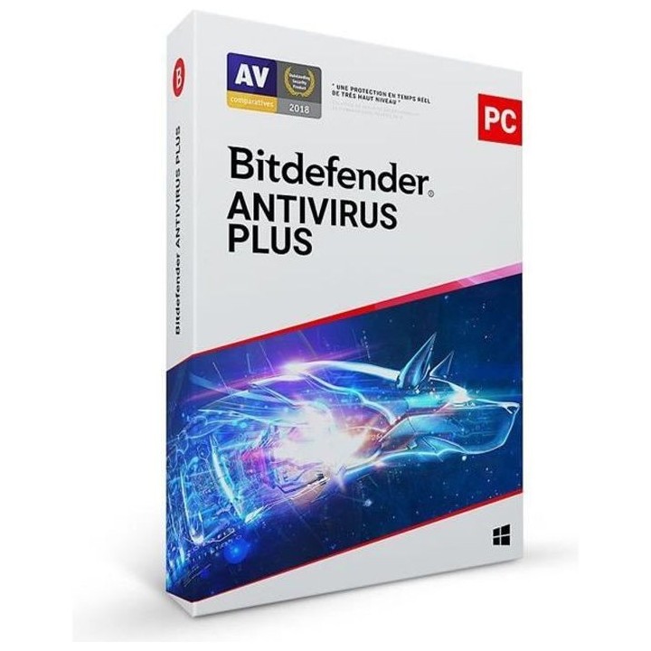 Bitdefender Antivirus Plus 2021 - 1 PC - 1 an