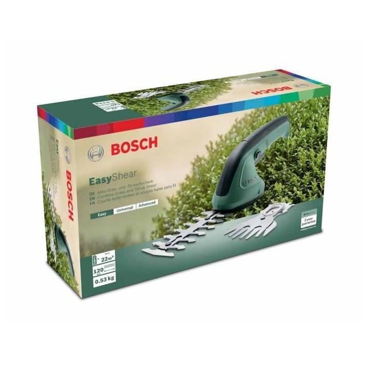 BOSCH Taille-herbes sculpte-haies EasyShear a batterie