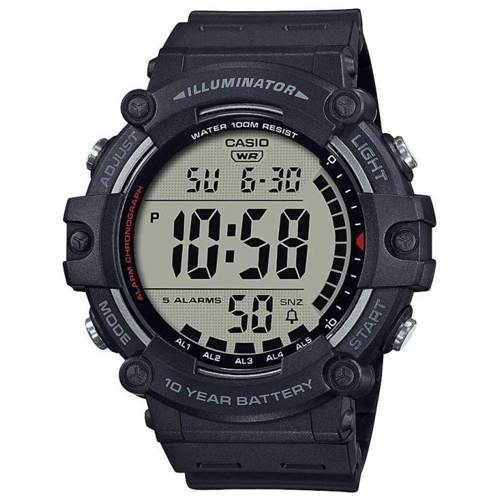 CASIO - Montre sport - Multifonctions - Noir