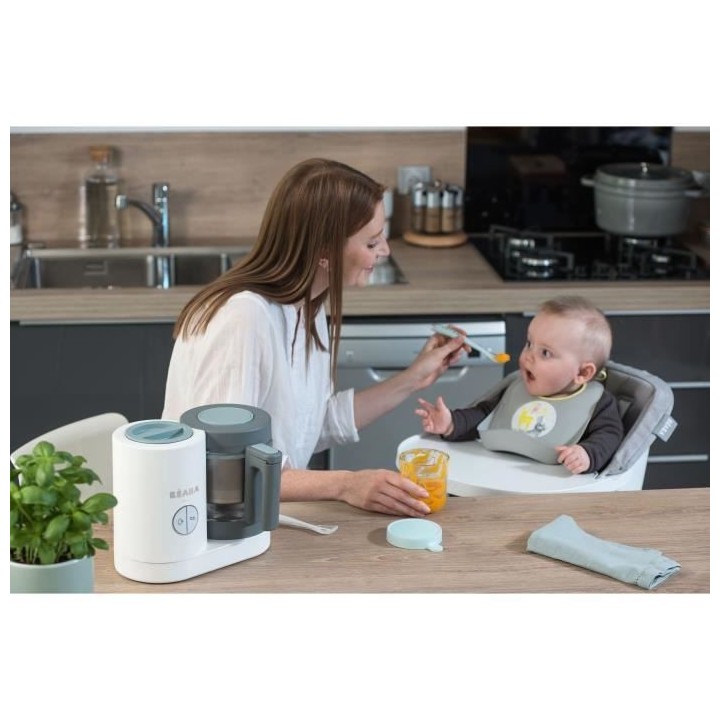 BEABA Babycook Neo - Robot culinaire bébé multifonction 4en1 - Cuit