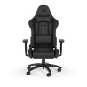 CORSAIR - Chaise bureau - Fauteuil Gaming - TC100 RELAXED - Similicuir - Ergonomique - Accoudoirs réglables - Noir - (CF-901005