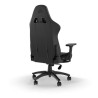 CORSAIR - Chaise bureau - Fauteuil Gaming - TC100 RELAXED - Similicuir - Ergonomique - Accoudoirs réglables - Noir - (CF-901005