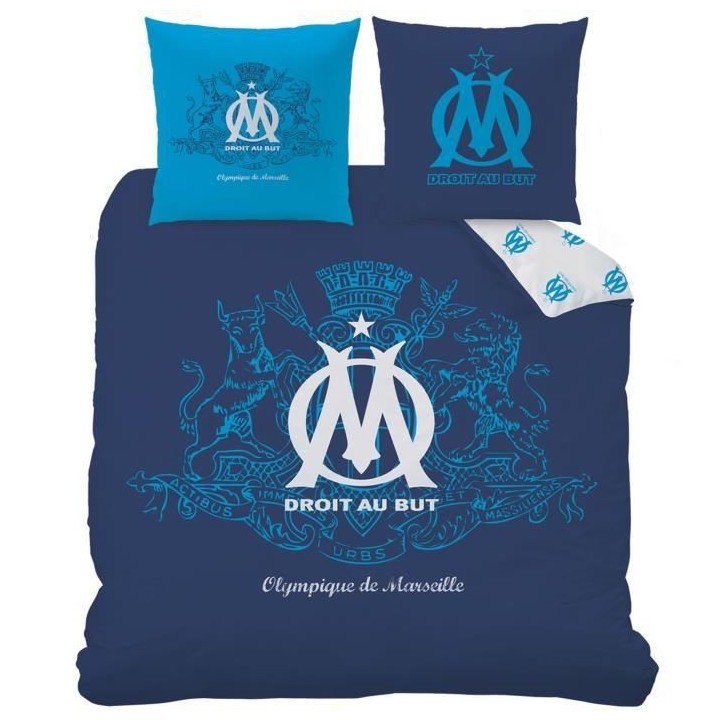OM Housse de couette + 2 Taies - 240 x 220 cm - Blason