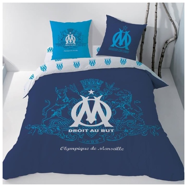 OM Housse de couette + 2 Taies - 240 x 220 cm - Blason