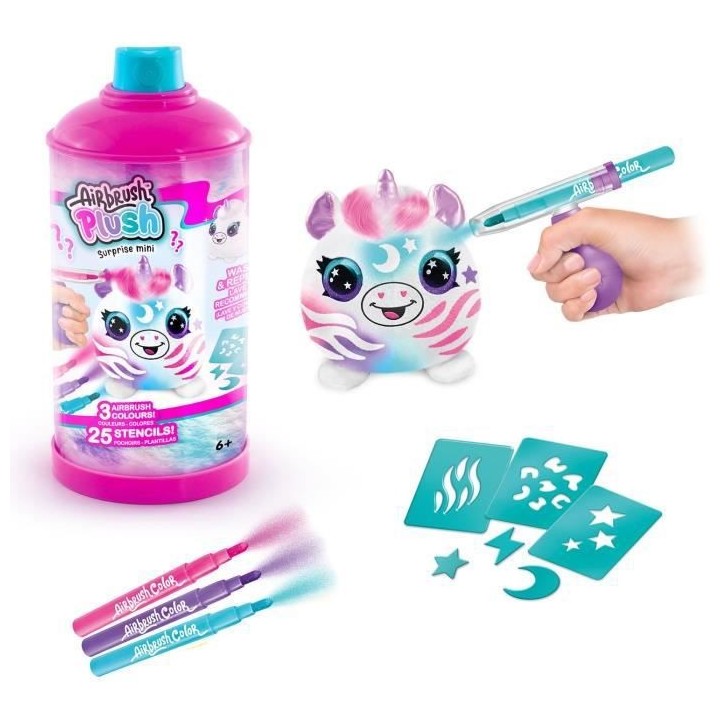 Airbrush Plush - Mini Peluche Surprise - Assortiment - Canal Toys