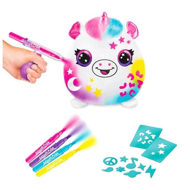 Airbrush Plush - Baril Peluche Squishy - Assortiment - Canal Toys