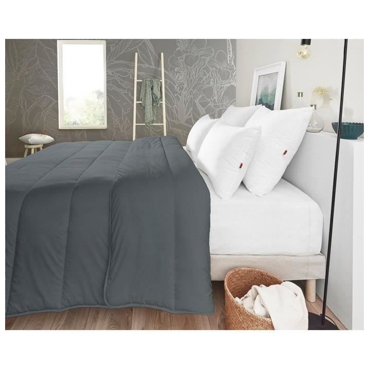 COUETTE 220X240 DODO - tempérée - 2 personnes - gris