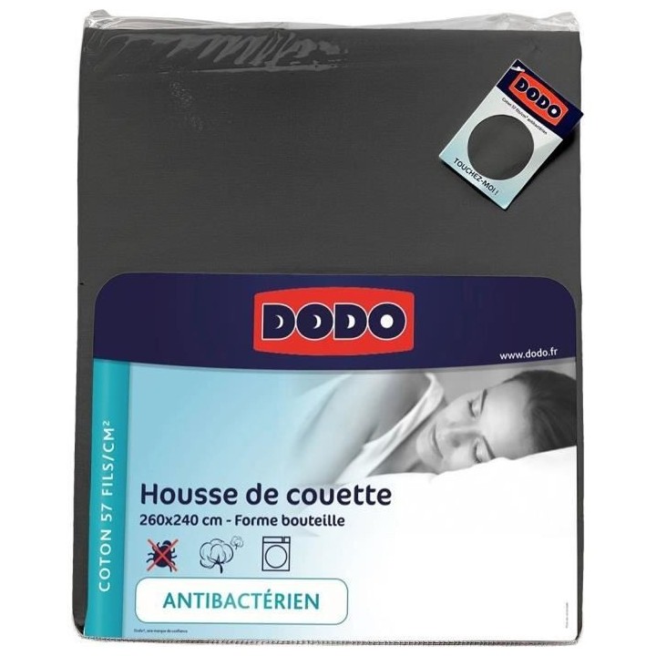 Housse de couette DODO - 260x240 cm - Coton - Antibactérien - - Fabri