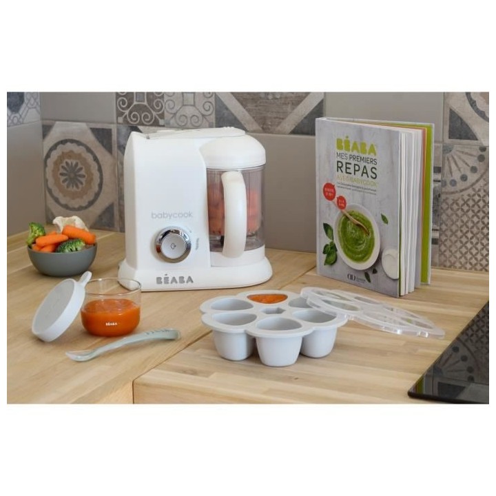 Béaba Portion Multiportions Moule en Silicone Light Mist 6 x 90ml