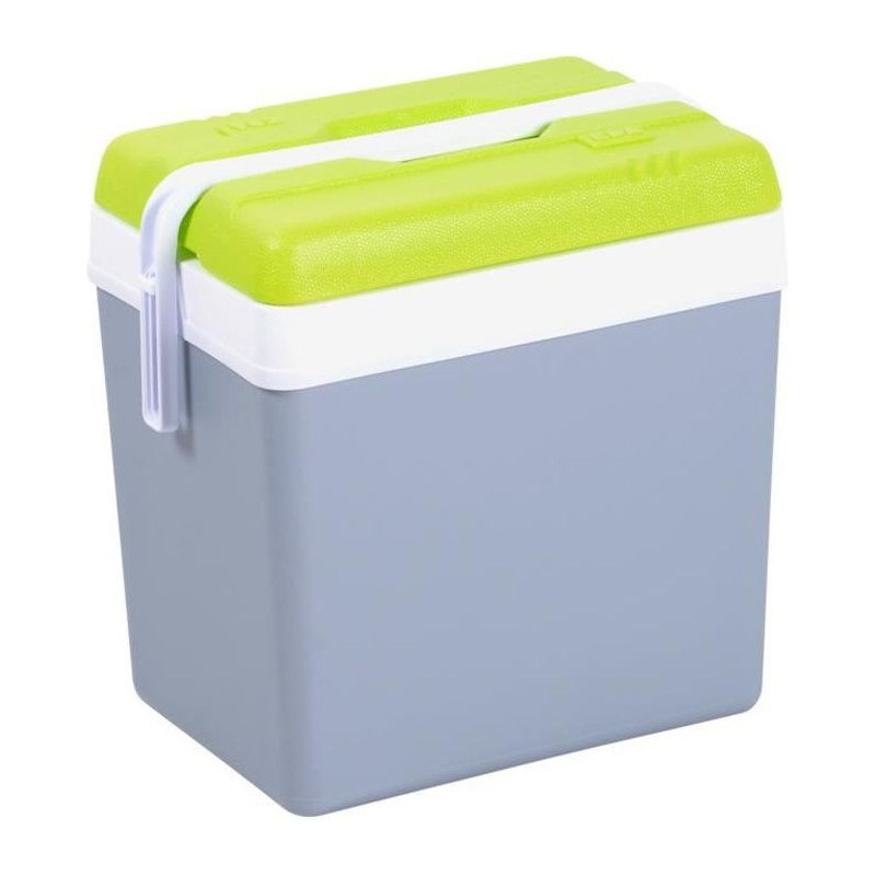 EDA PLASTIQUE Glaciere Promotion - Conservation au frais 11H - Gris perle et vert anis - 24 L