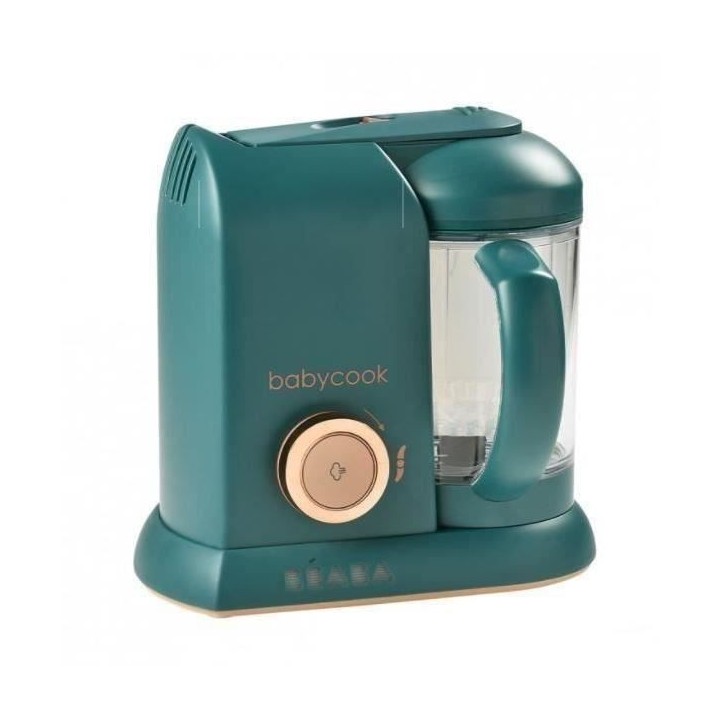 BEABA, Babycook Solo, Robot Bébé 4 en 1 Mixeur-cuiseur - Pine Green