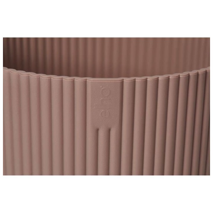 Pot De Fleurs Rond VIBES - Plastique - Ø25 - Rose poudré