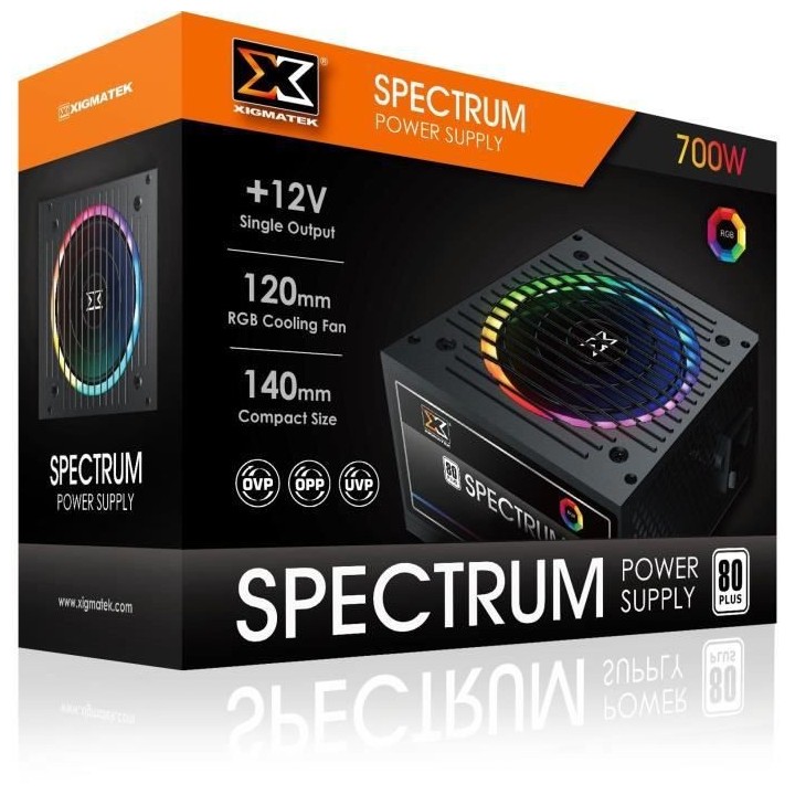 XIGMATEK Spectrum 700W (80Plus White) - Alimentation PC non modulaire