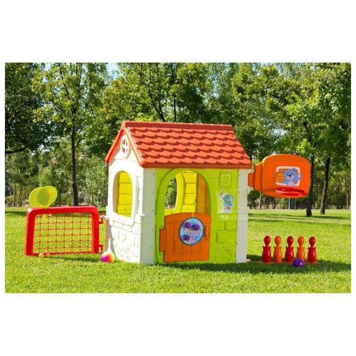 FEBER - Maison de jeu avec 6 activités sportives inclues et accessoir