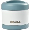 Béaba Portion Pot de Conservation Inox Isotherme Bleu Blanc 500ml