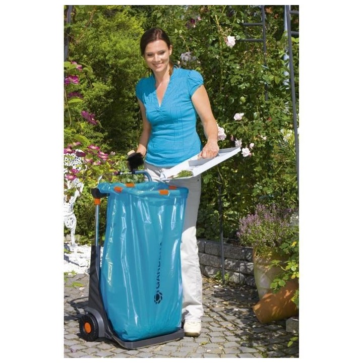 GARDENA Chariot de jardin mobile – Armature métallique – Hauteur