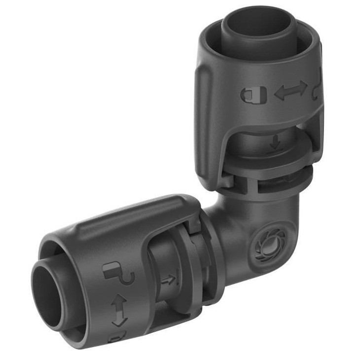 Jonction en L 1/2 13mm Boite de 5 pieces. Connexion «Quick & Easy» -