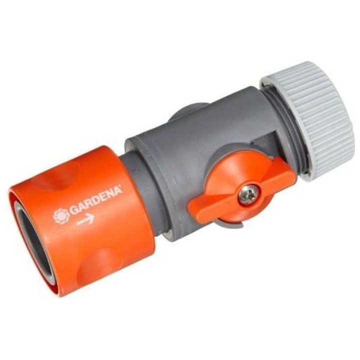 GARDENA Raccord régulateur – Compatible tuyaux Ø13mm & Ø15mm –