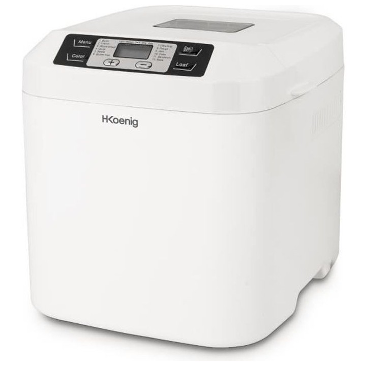 H.KoeNIG BAKE320 - Machine a pain - 12 programmes - 3 niveaux de cuiss