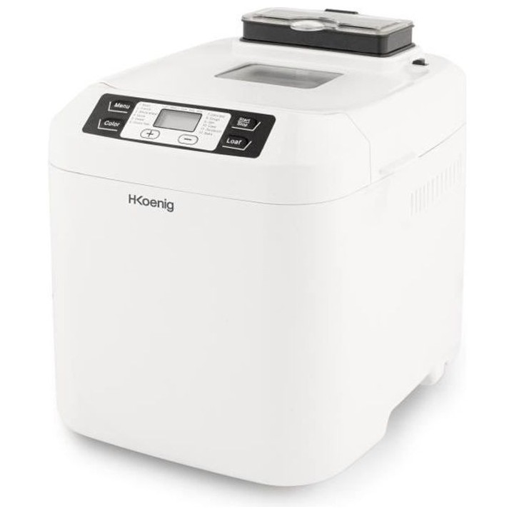 H.KoeNIG BAKE340 - Machine a pain avec graines - 12 programmes - 3 niv
