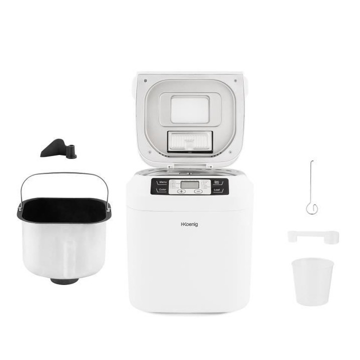 H.KoeNIG BAKE340 - Machine a pain avec graines - 12 programmes - 3 niv