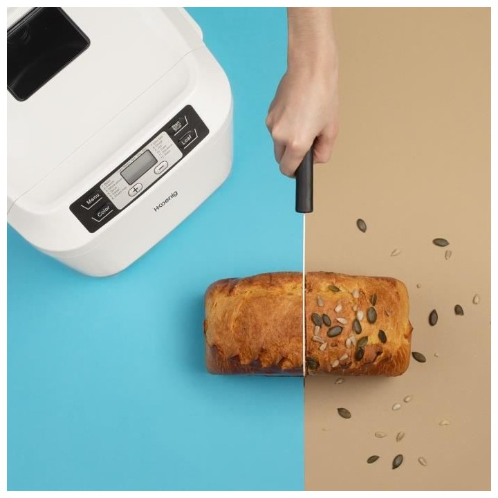 H.KoeNIG BAKE340 - Machine a pain avec graines - 12 programmes - 3 niv