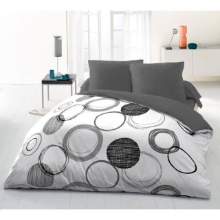 Parure de couette microfibre Audace - 1 housse de couette 240x260 cm +