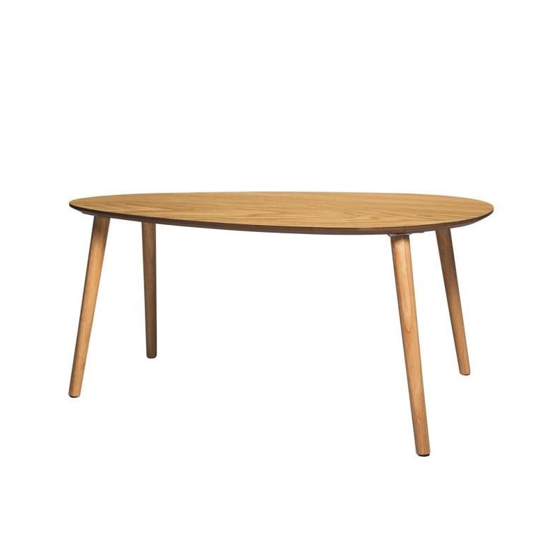 Table basse - Imitation bois - Scandinave - L 92cm x P 60cm x H 40 cm - DROP