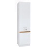 JUNONA Colonne de cuisine 2 Portes ouverture gauche - L 50 x H 196 x P 46 cm - Blanc brillant