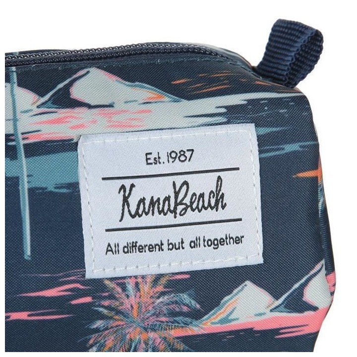KANABEACH Trousse Triangle 1 Compartiment Bleu/Orange Enfant