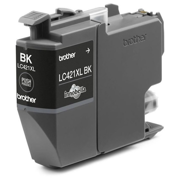 Cartouche d'encre LC421XLBK - BROTHER - Noir haute capacité de 500 pa