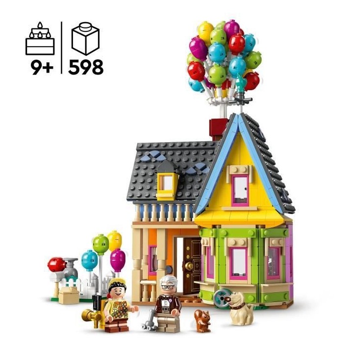 LEGO Disney et Pixar 43217 La Maison de « La-haut », Jouet 100eme An