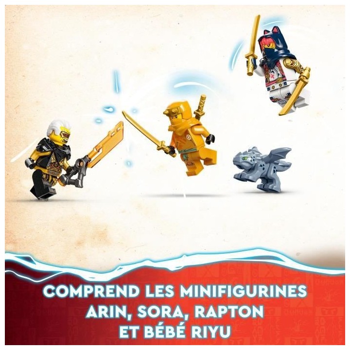 LEGO NINJAGO 71792 Le Robot Bolide Transformable de Sora, Jouet de Nin