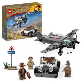 LEGO Indiana Jones 77012 La Poursuite en Avion de Combat, Jouet avec M