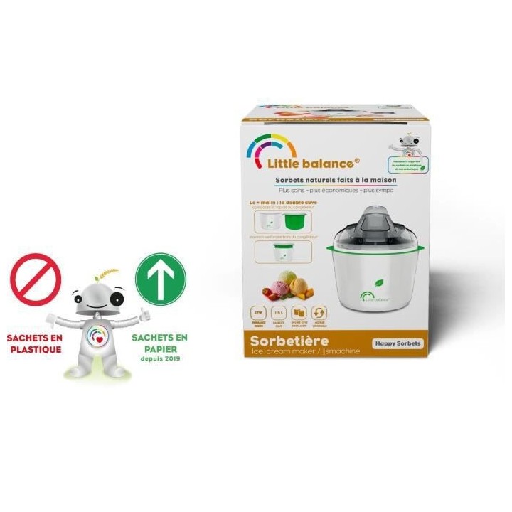LITTLE BALANCE 8234 Happy Sorbets, Sorbetiere, Machine a Glaces, Sorbe