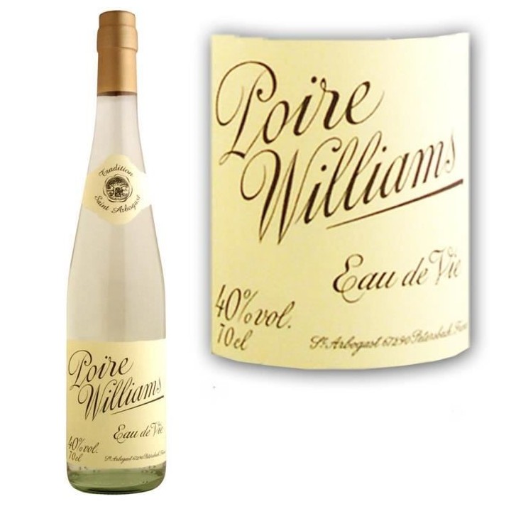 Eau de vie Poire Williams St Arbogast 40° 70cl