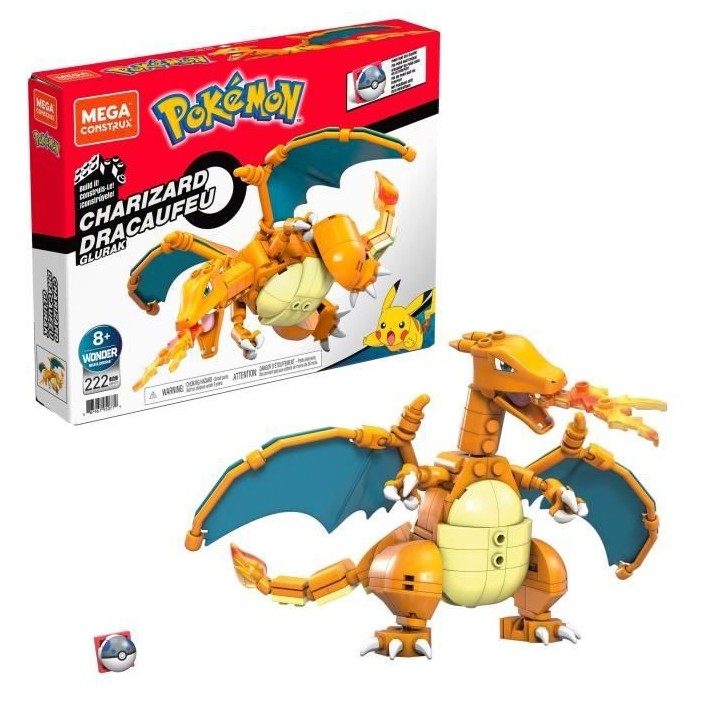 Mega Construx - Pokémon - Dracaufeu - jouet de construction - 8 ans e