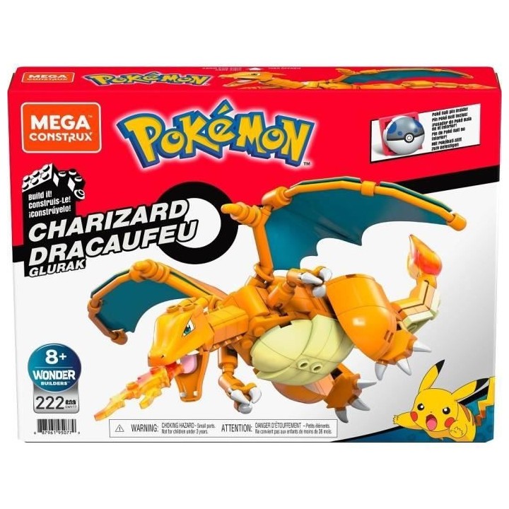 Mega Construx - Pokémon - Dracaufeu - jouet de construction - 8 ans e