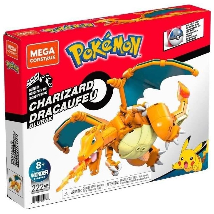 Mega Construx - Pokémon - Dracaufeu - jouet de construction - 8 ans e