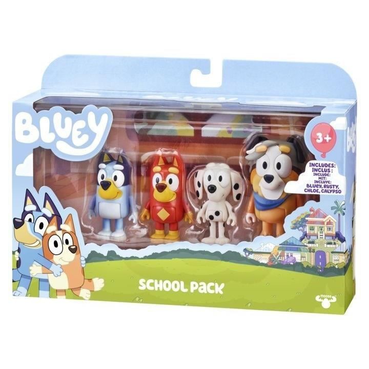 Les Copains d'école de Bluey (x4 Figurines) MOOSE TOYS