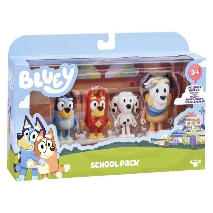 Les Copains d'école de Bluey (x4 Figurines) MOOSE TOYS
