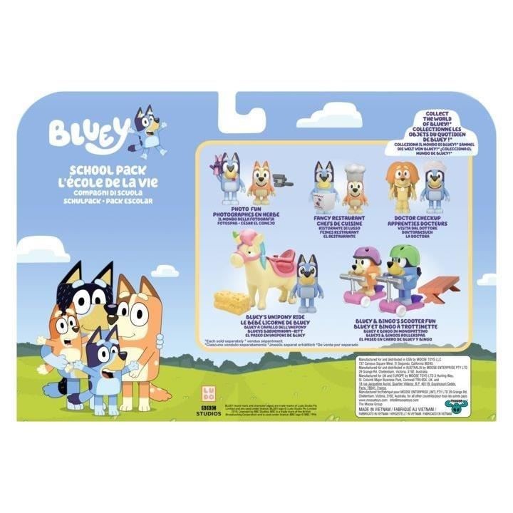 Les Copains d'école de Bluey (x4 Figurines) MOOSE TOYS