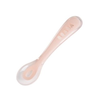 Béaba Repas Cuillere Silicone 2eme Âge Rose