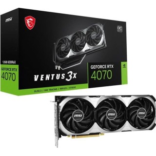 MSI - Nvidia - Carte Graphique - GeForce RTX 4070 VENTUS 3X OC - 12Go