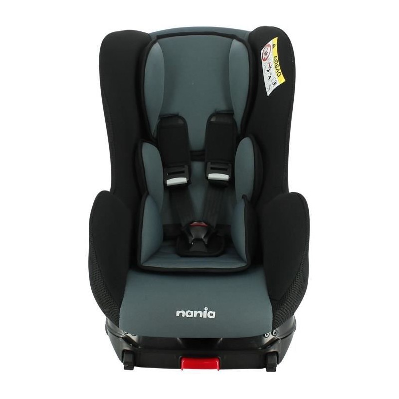 Siege auto NANIA COSMO - Isofix -Groupe 0/1 (0-18Kg) - Dos route 0-10Kg - Inclinable - Access gris - Fabriqué en France