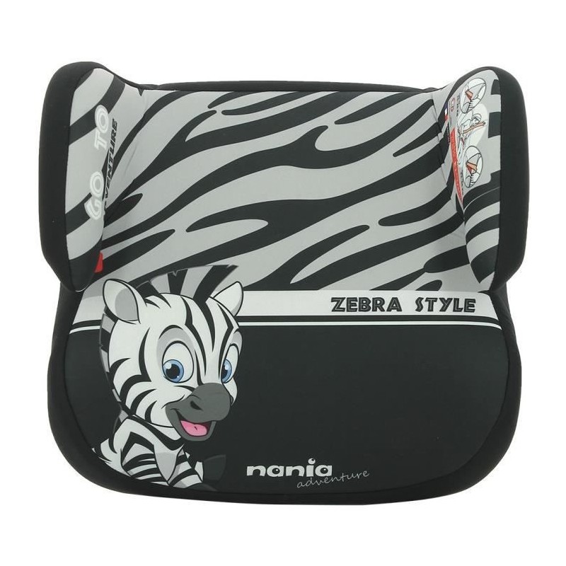 Rehausseur bas NANIA TOPO - Groupe 2/3 (15-36 Kg) - Zebre - Fabriqué en France