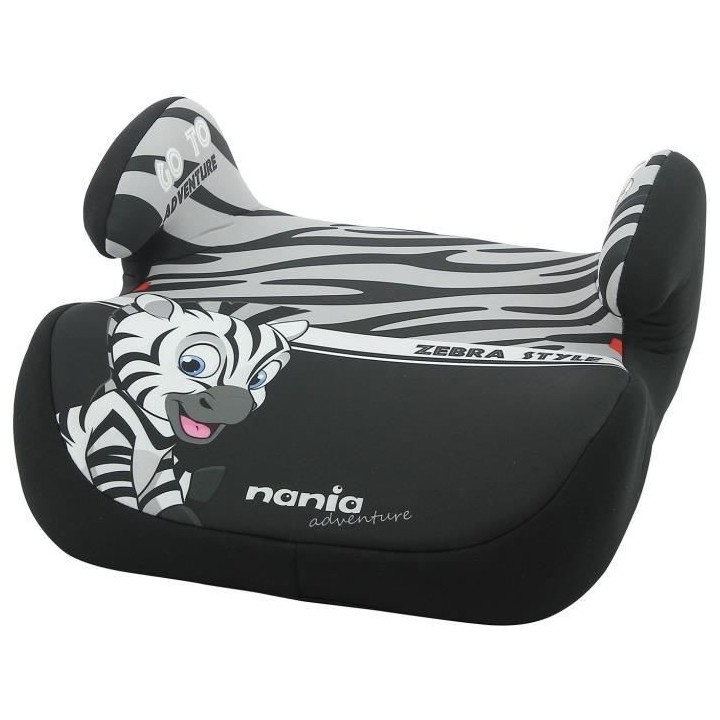 Rehausseur bas NANIA TOPO - Isofix - Groupe 3 (22-36 Kg) - Zebre - Fab