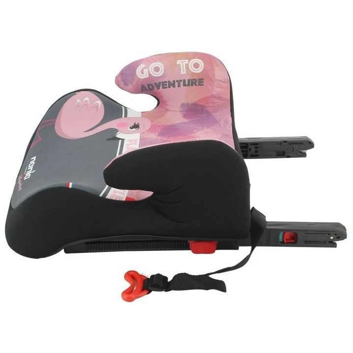 Rehausseur bas NANIA TOPO - Isofix - Groupe 3 (22-36 Kg) - Flamingo -